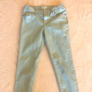 Cat & Jack Shimmery Skinny Jeans Light Turquoise